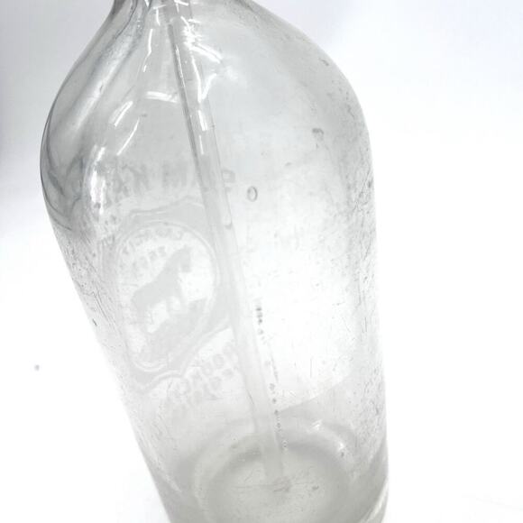 Rare Vintage Sam Kalodny Brooklyn NY Glass Soda Water Siphon Bottle - Picture 4 of 7